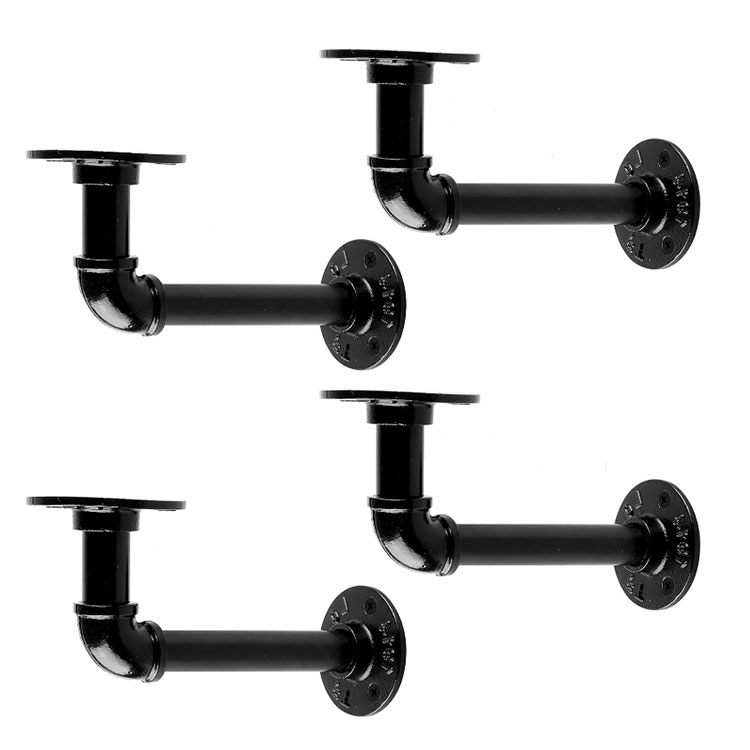 Black Metal Shelf Brackets