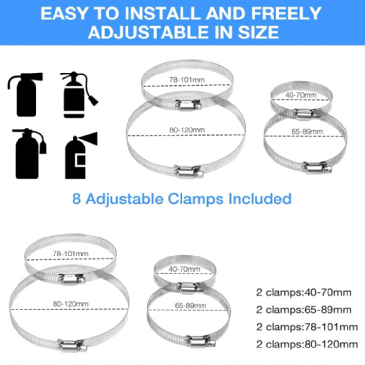 Lightweight fire extinguisher bracket