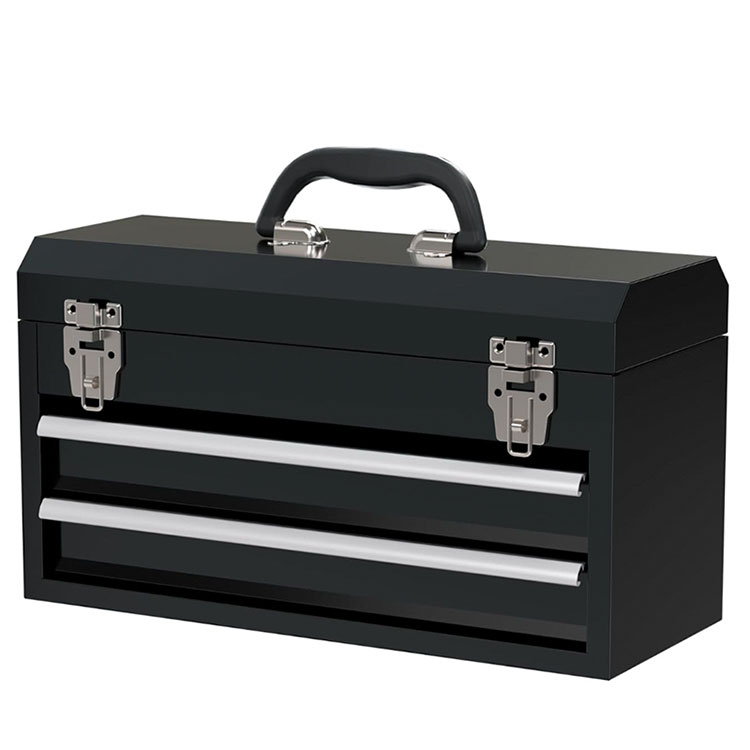 Two Drawer Metal Tool Box